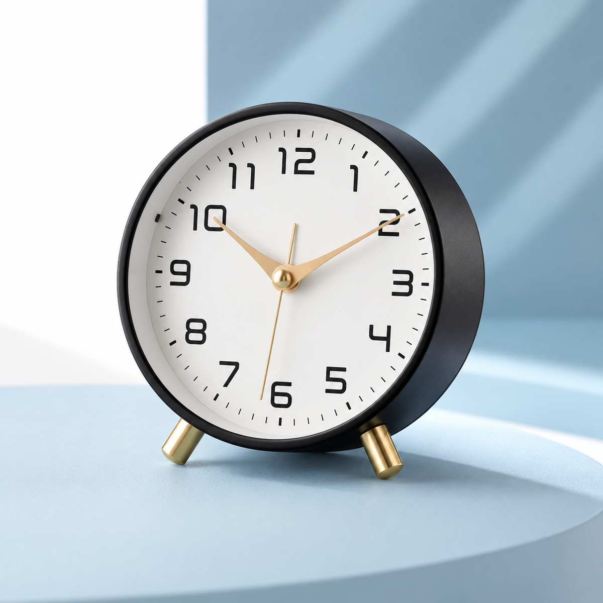 Silent Table Clock – Scandinavian Desk Clock, Non-Ticking