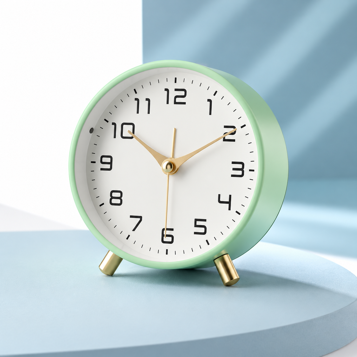 Silent Table Clock – Scandinavian Desk Clock, Non-Ticking