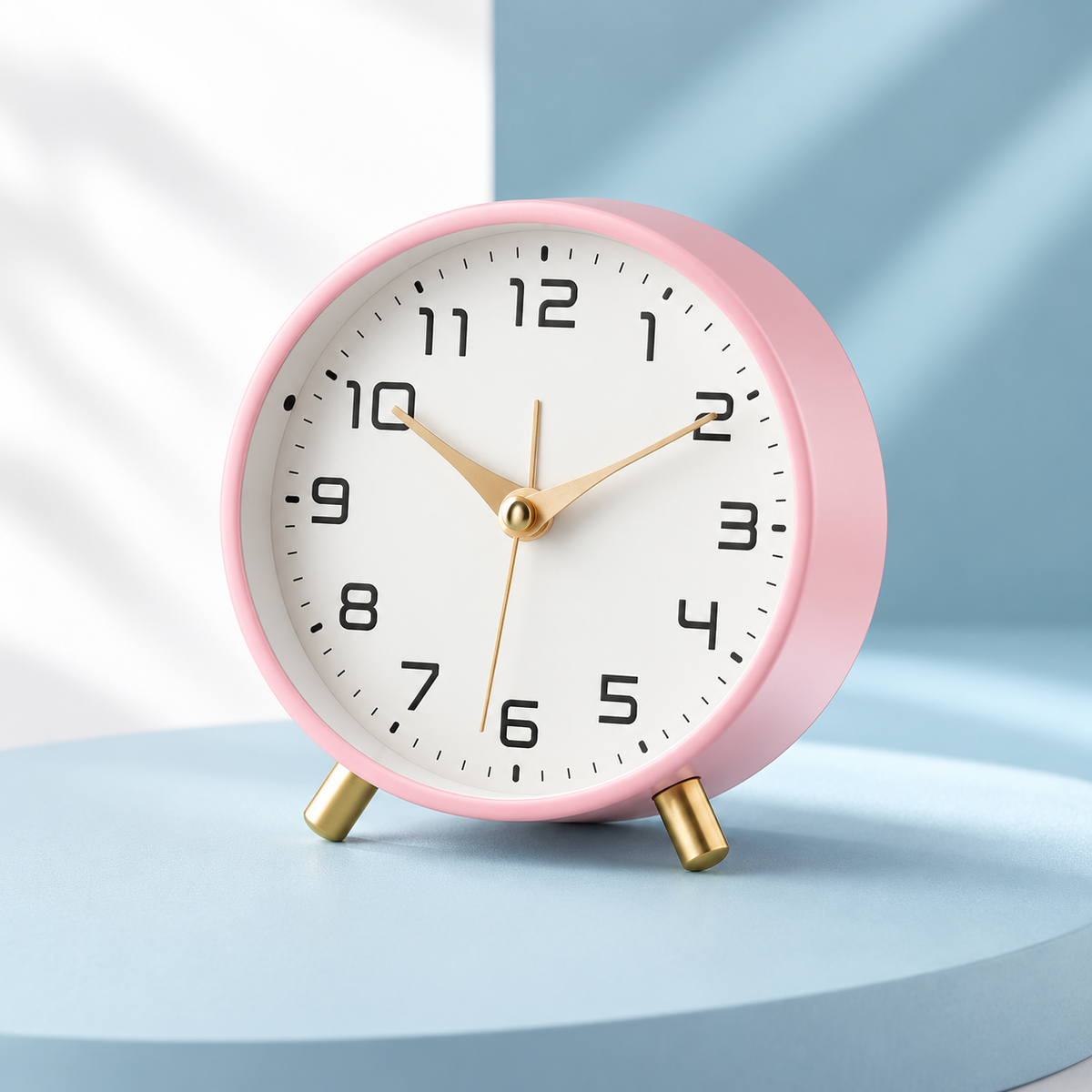 Silent Table Clock – Scandinavian Desk Clock, Non-Ticking