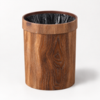 Wooden Trash Can with Lid – Minimalist Bathroom Waste Bin