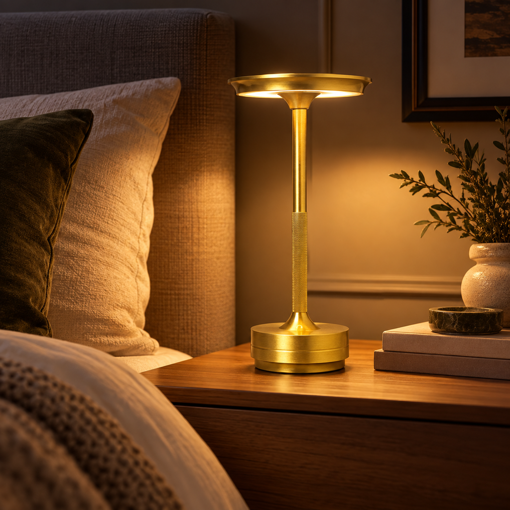 Touch Dimmable Bedside Lamp – Modern Nightstand Table Lamp