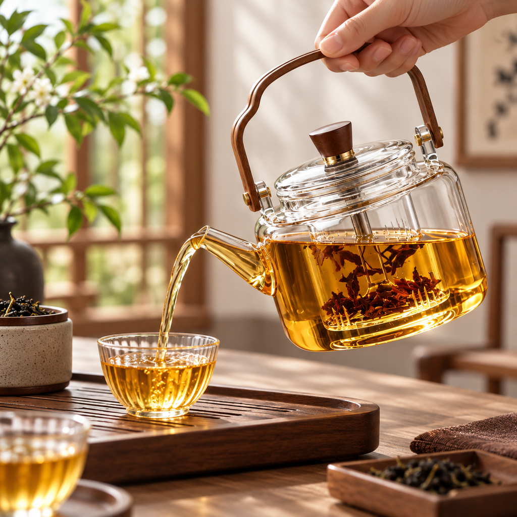 Glass Teapot with Infuser – Borosilicate Loose Leaf Tea Pot