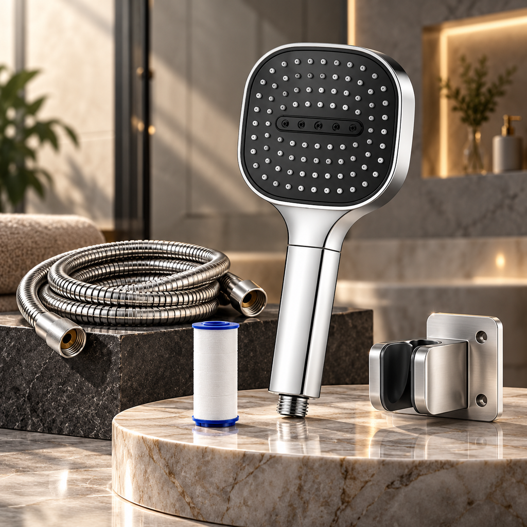Filtered Handheld Shower Head – High Pressure Spa Shower