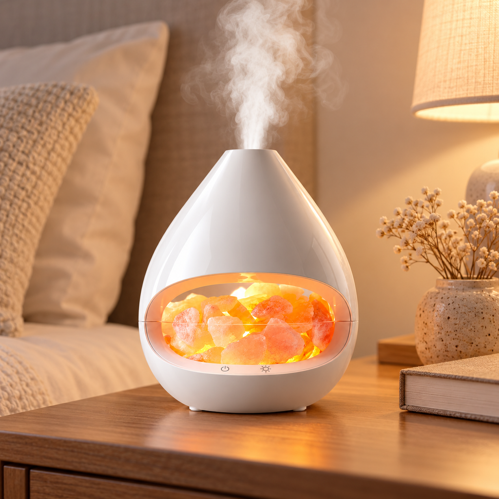 Himalayan Salt Lamp Diffuser – Aromatherapy Humidifier