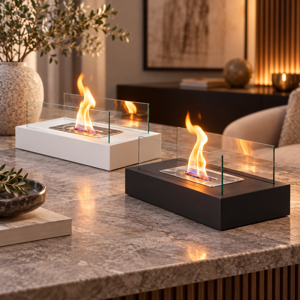 Tabletop Fireplace – Modern Indoor Outdoor Fire Bowl