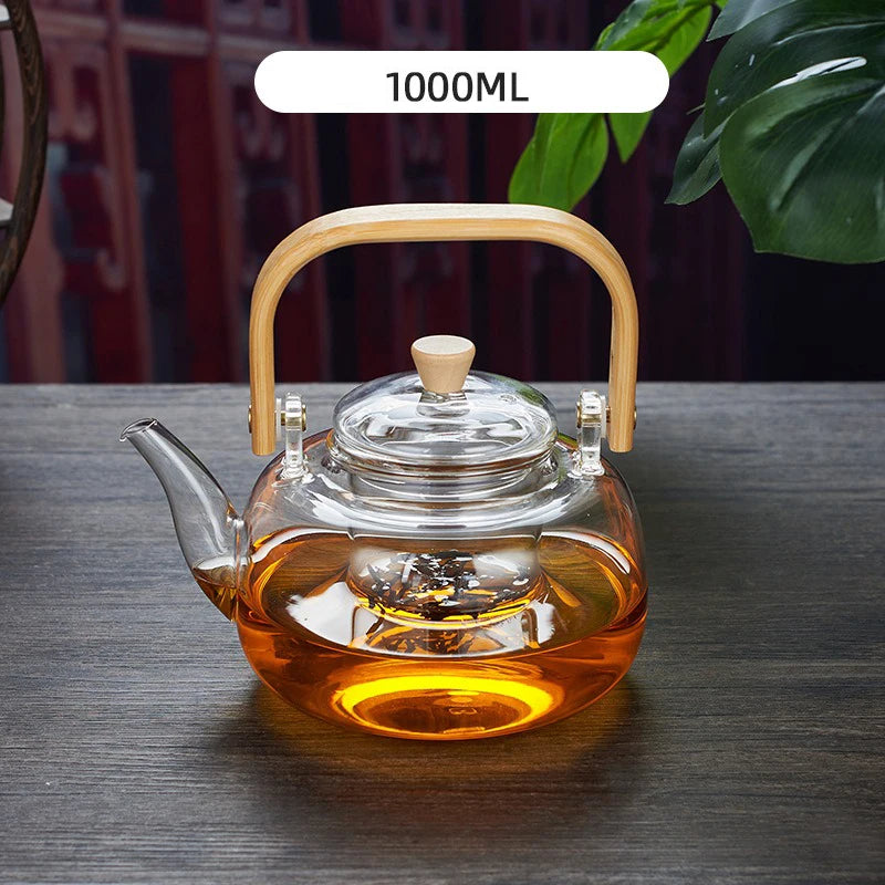 Glass Teapot with Infuser – Borosilicate Loose Leaf Tea Pot