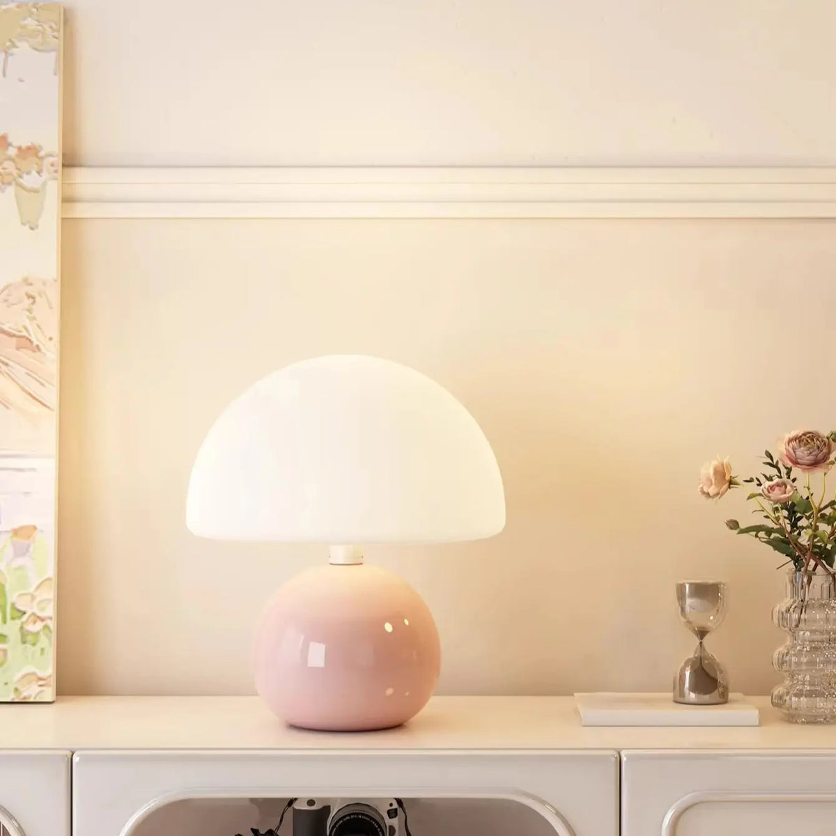 Mini Mushroom Accent Lamp – Small Colorful Table Lamp for Shelf & Desk