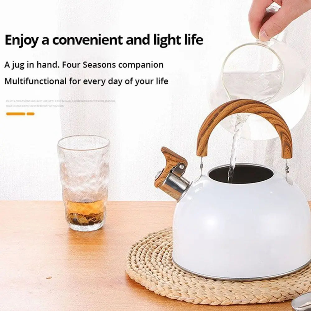 Whistling Tea Kettle – 3L Stainless Steel Stovetop Kettle