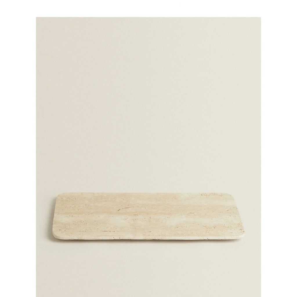 Travertine Catchall Tray – Natural Stone Tray for Entryway & Vanity