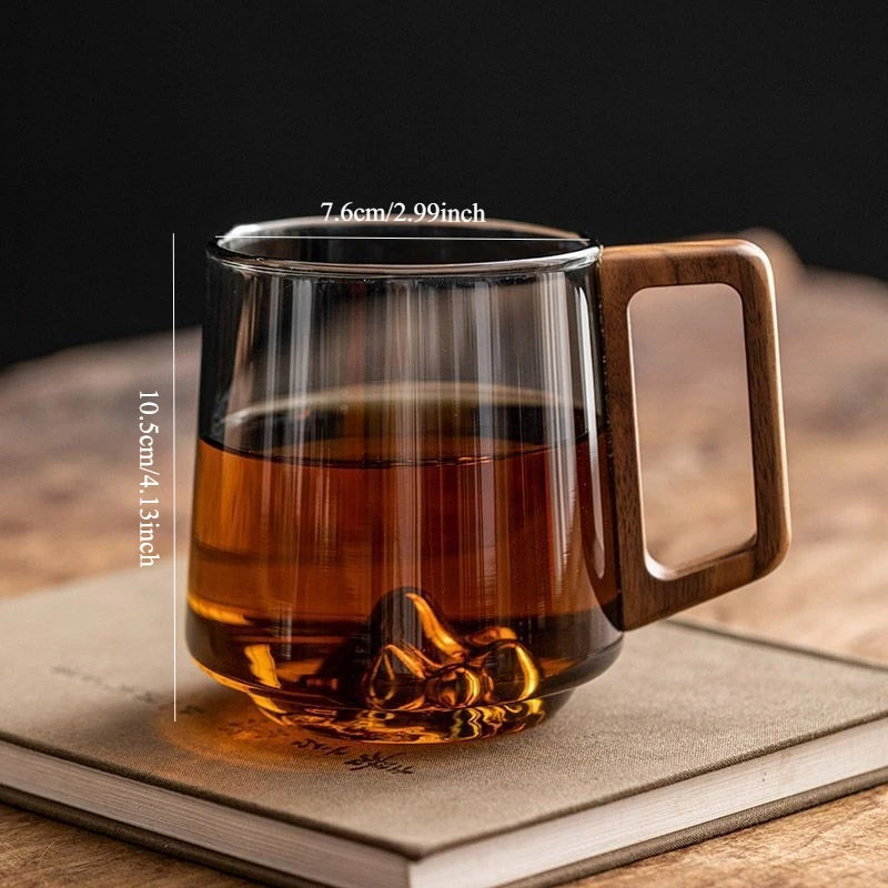 Mountain Glass Mug – Borosilicate Coffee & Tea Cup