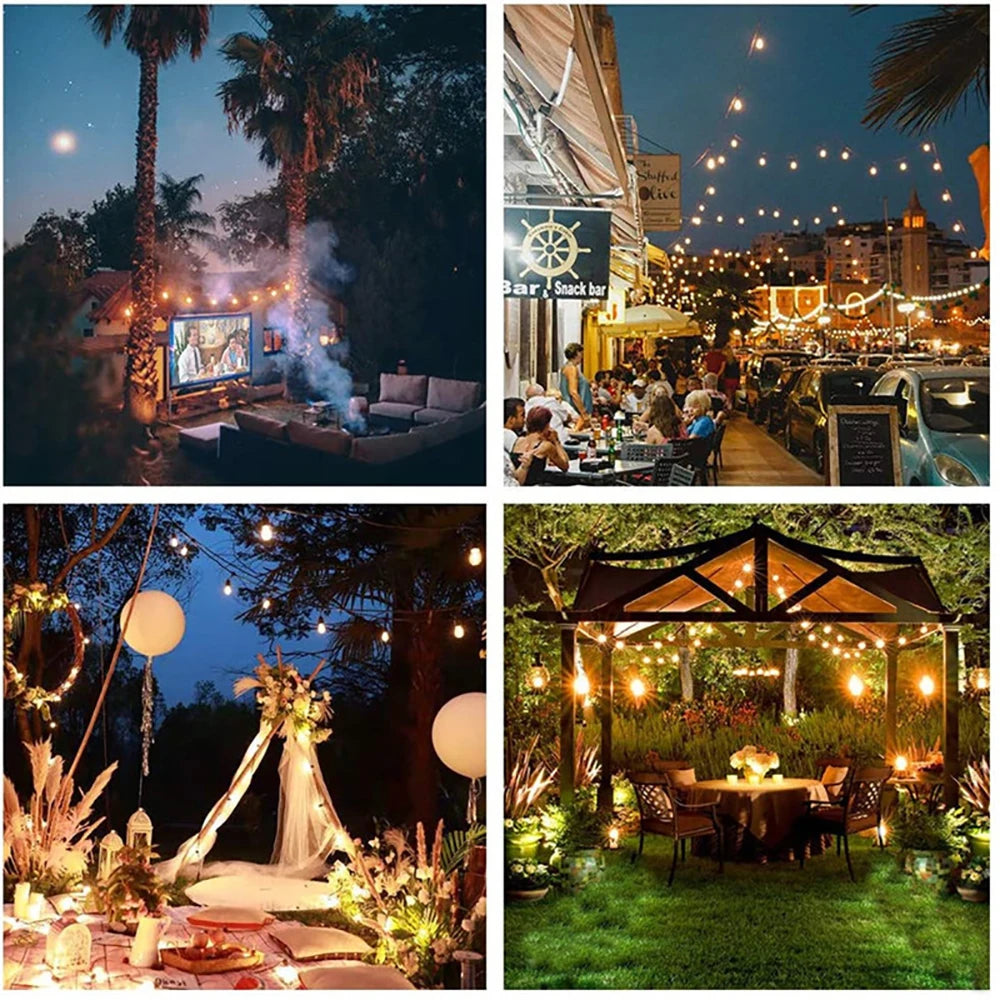 Solar Globe String Lights – Outdoor Patio & Garden Bulb Lights
