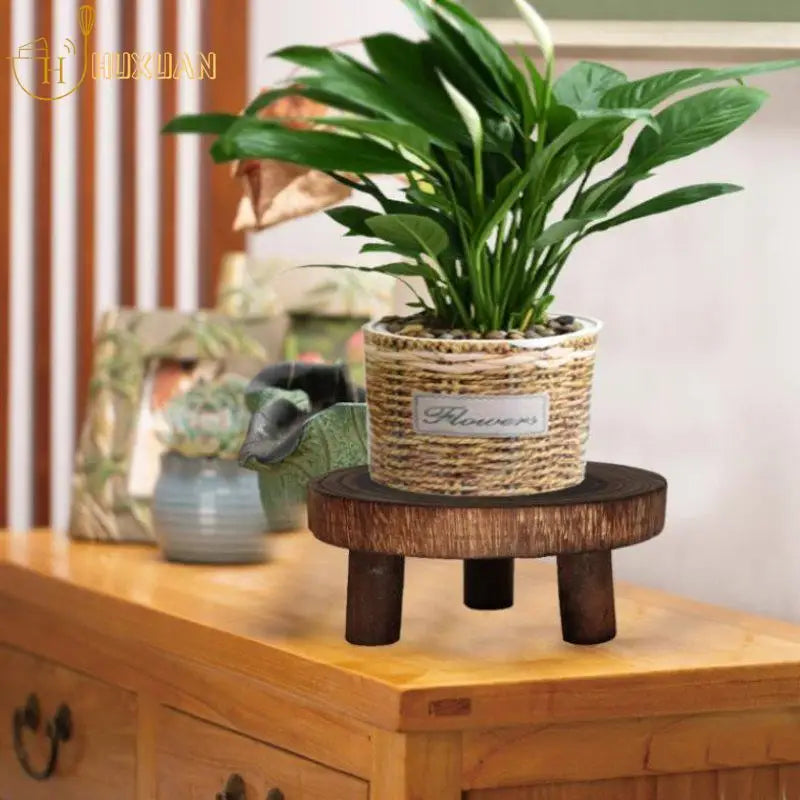 Wooden Plant Stand – Indoor Plant Holder for Pots, 3 Sizes