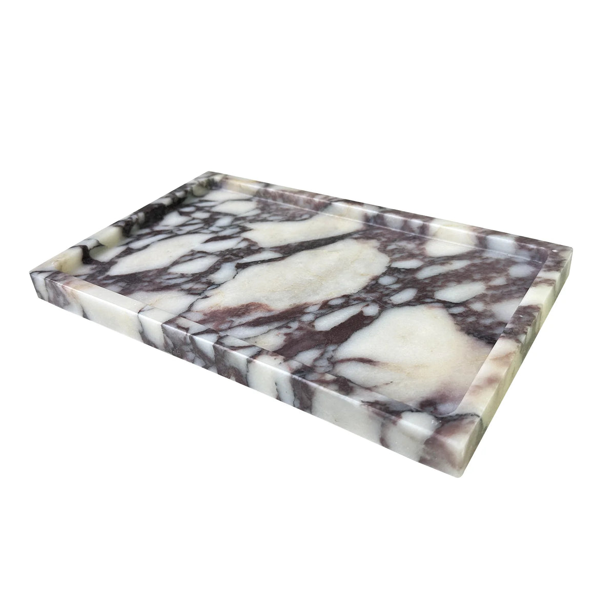 Marble Vanity Tray – Natural Marble Tray for Bathroom, Dresser & Bar