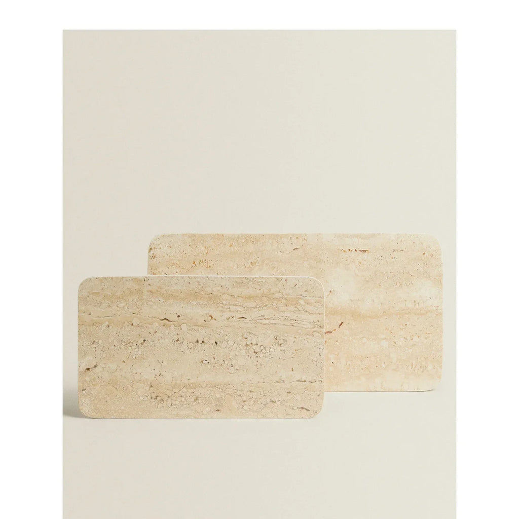 Travertine Catchall Tray – Natural Stone Tray for Entryway & Vanity