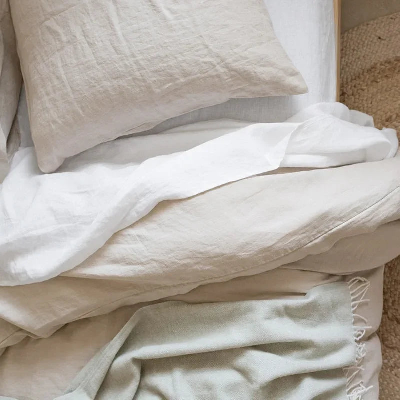 Pure Linen Pillow Cover – Solid Color Cushion Cover in 5 Sizes