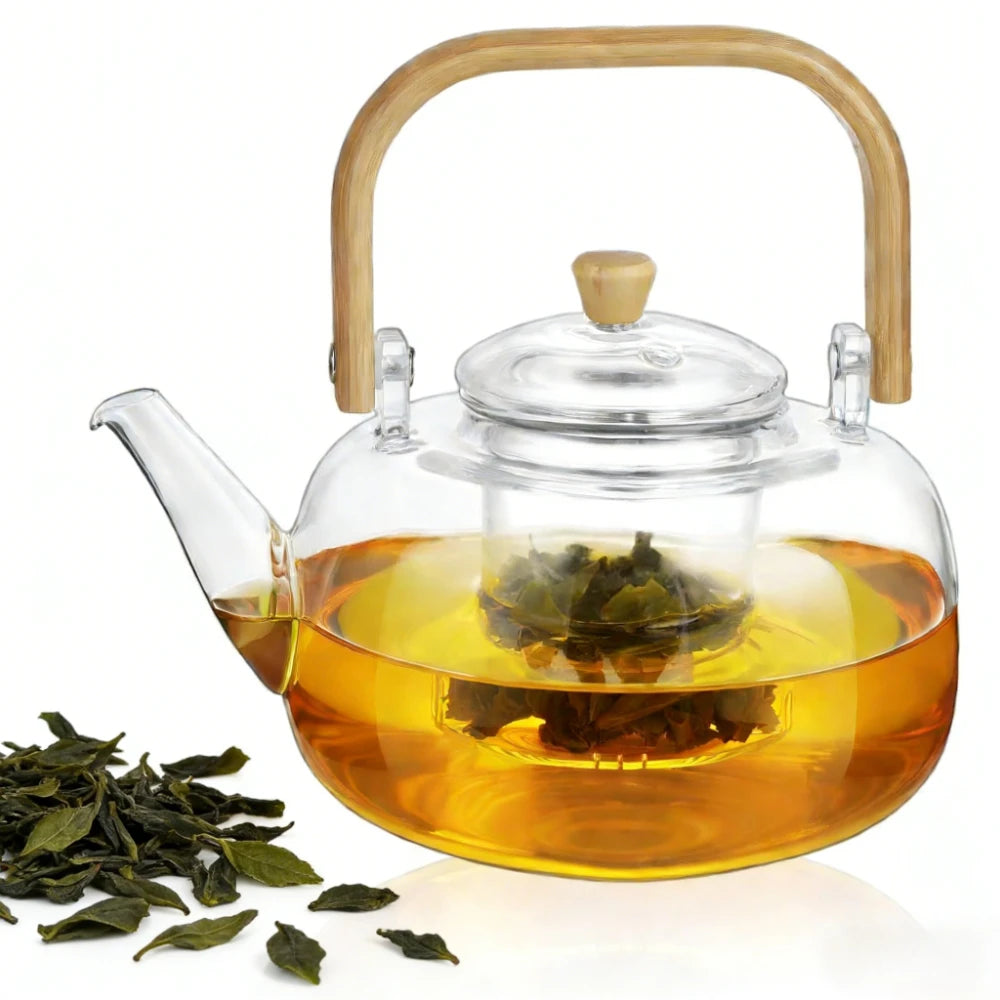 Glass Teapot with Infuser – Borosilicate Loose Leaf Tea Pot