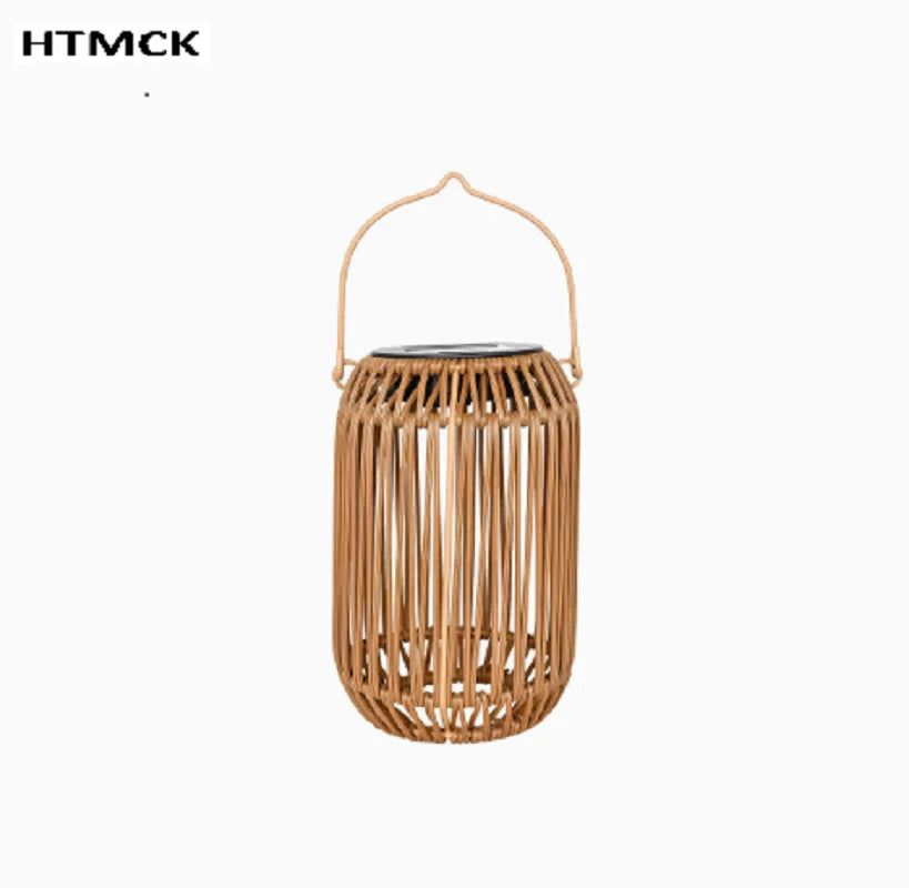 Solar Rattan Lantern – Outdoor Woven Lantern for Patio & Garden