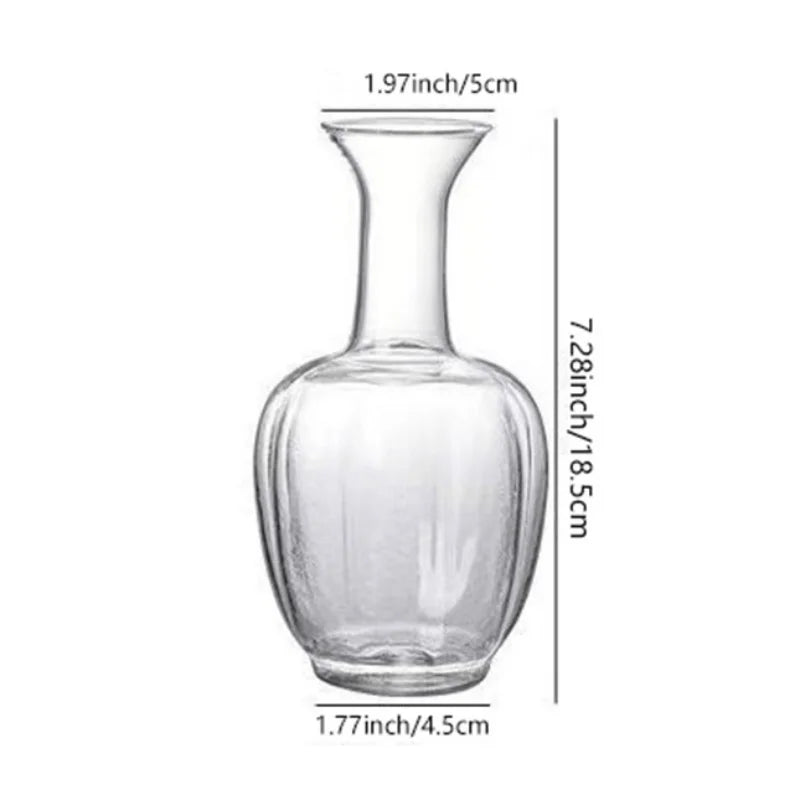 Clear Glass Bud Vase – Slim Stem Vase for Single Branches