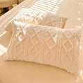 Velvet Lumbar Pillow Cover – Soft Beige Cushion Cover for Sofa & Bed