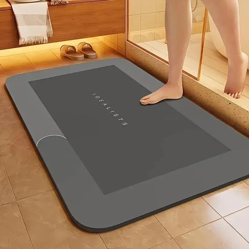 Quick-Dry Stone Bath Mat – Fast-Absorbing Bathroom & Shower Mat