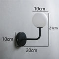 Glass Globe Wall Sconce – Teardrop Loop or Arm Wall Light