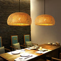Woven Bamboo Lantern Pendant Light – Handwoven Rattan Ceiling Shade