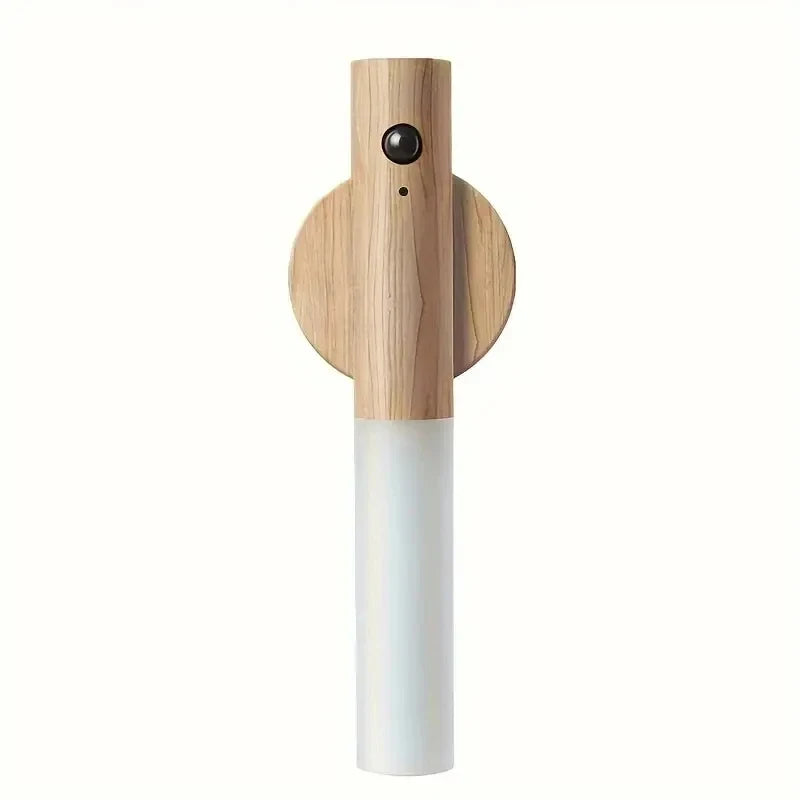 Walnut Magnetic Wall Sconce – Rechargeable Motion-Sensor Wall Light