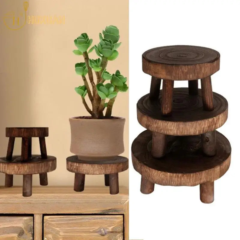Wooden Plant Stand – Indoor Plant Holder for Pots, 3 Sizes