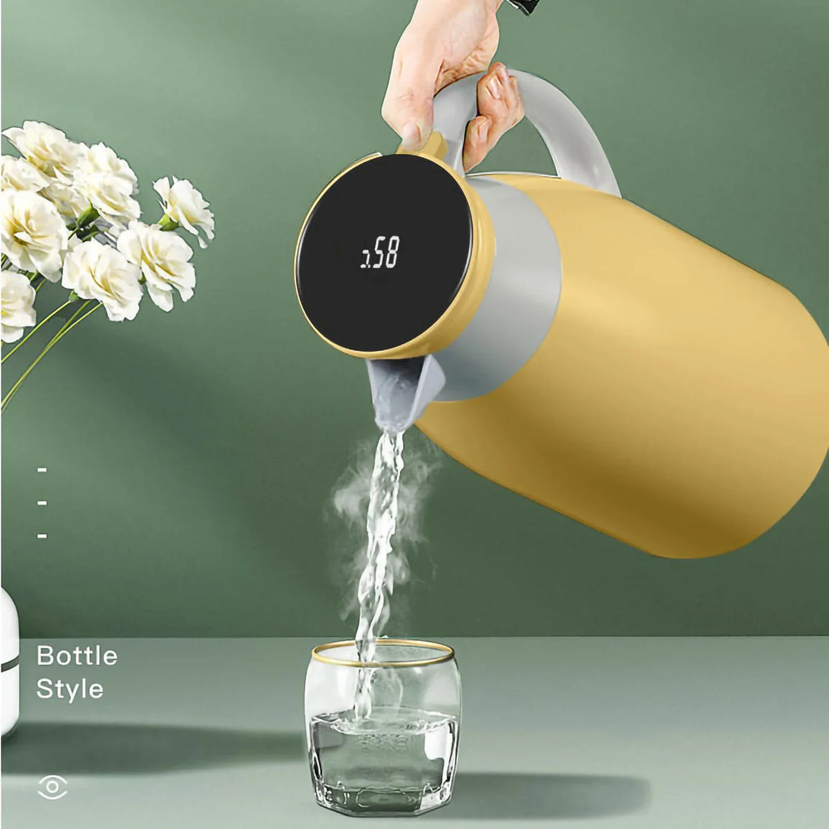 Thermal Carafe with Temperature Display – Insulated Pot