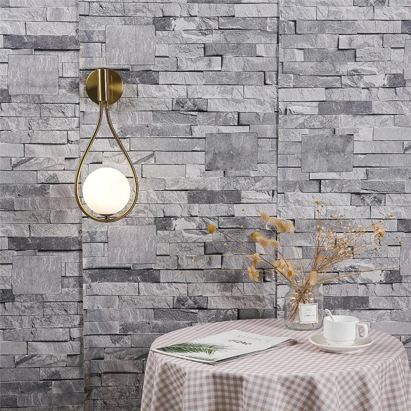 Glass Globe Wall Sconce – Teardrop Loop or Arm Wall Light