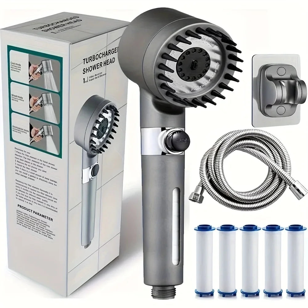 Filtered Handheld Shower Head – Shower Head + 5 Filters