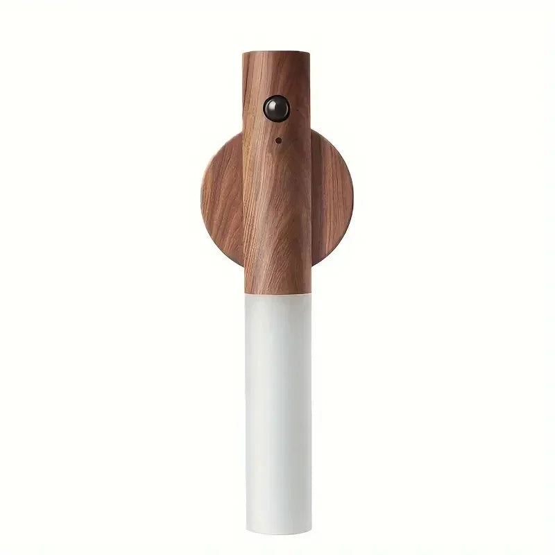 Walnut Magnetic Wall Sconce – Rechargeable Motion-Sensor Wall Light