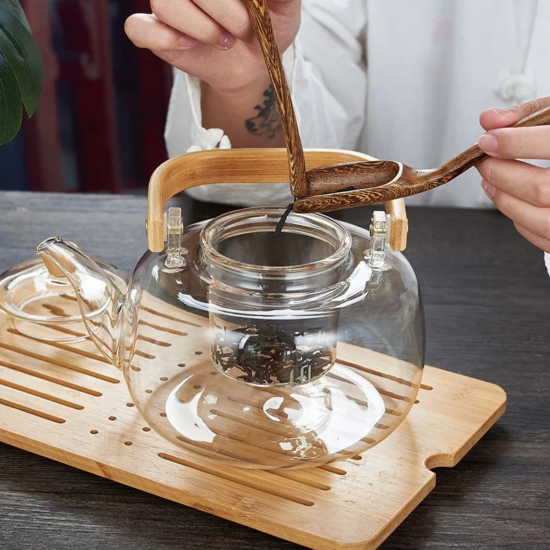 Glass Teapot with Infuser – Borosilicate Loose Leaf Tea Pot