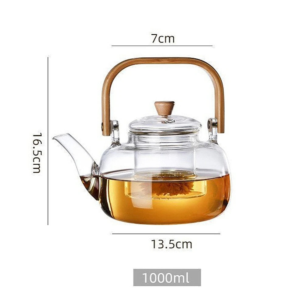 Glass Teapot with Infuser – Borosilicate Loose Leaf Tea Pot