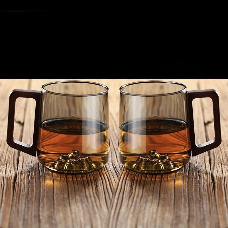 Mountain Glass Mug – Borosilicate Coffee & Tea Cup