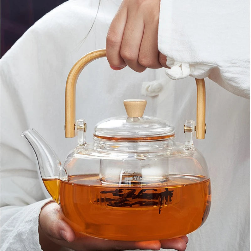 Glass Teapot with Infuser – Borosilicate Loose Leaf Tea Pot