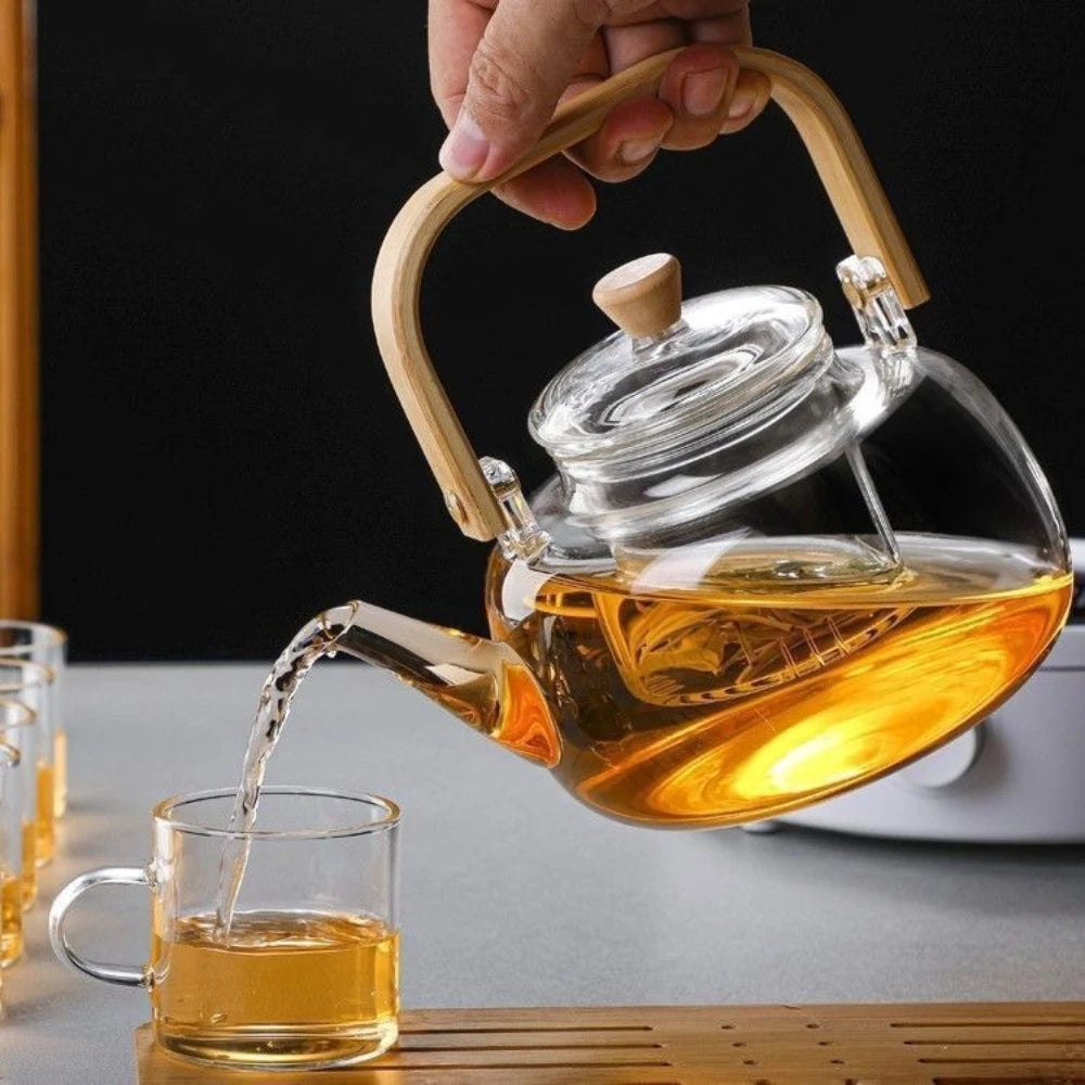 Glass Teapot with Infuser – Borosilicate Loose Leaf Tea Pot