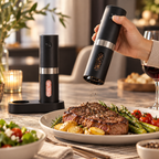 Electric Salt & Pepper Grinder Set – Rechargeable Mill