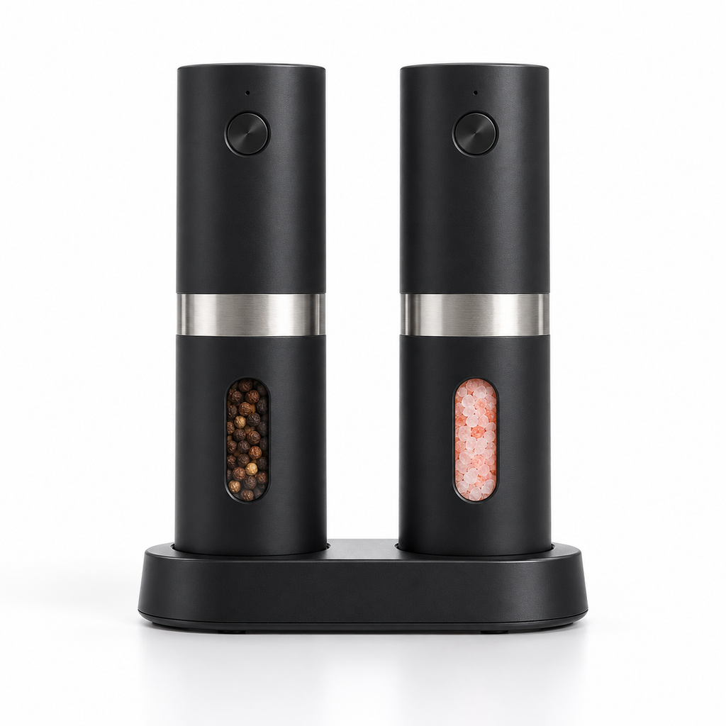Electric Salt & Pepper Grinder Set – Rechargeable Mill