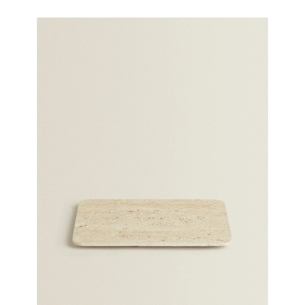 Travertine Catchall Tray – Natural Stone Tray for Entryway & Vanity
