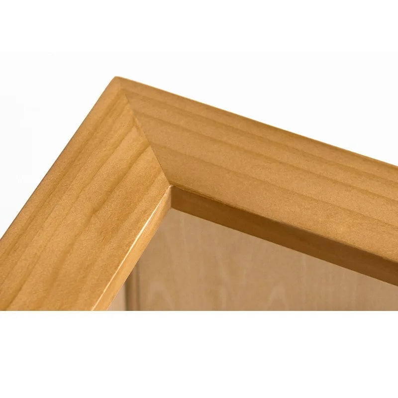 Wooden Corner Wall Clock – Double-Sided Pendulum Clock