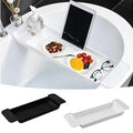 Bamboo Bathtub Tray – Extendable Bath Caddy for Books, Candles & Drinks