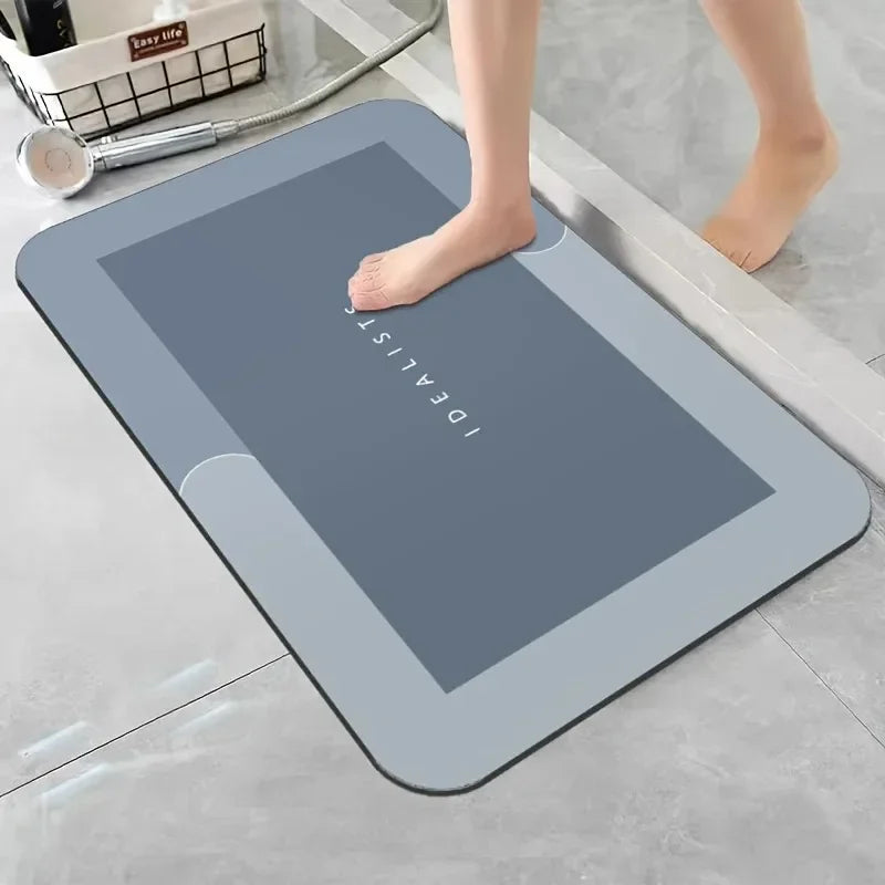 Quick-Dry Stone Bath Mat – Fast-Absorbing Bathroom & Shower Mat