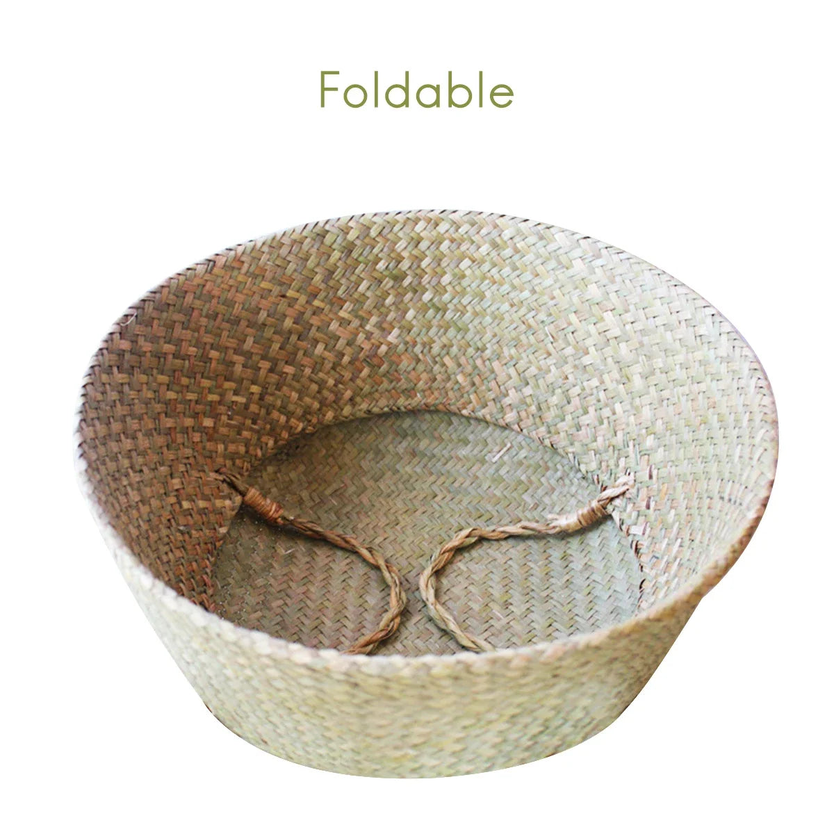 Woven Seagrass Basket – Natural Storage & Plant Basket in 7 Sizes