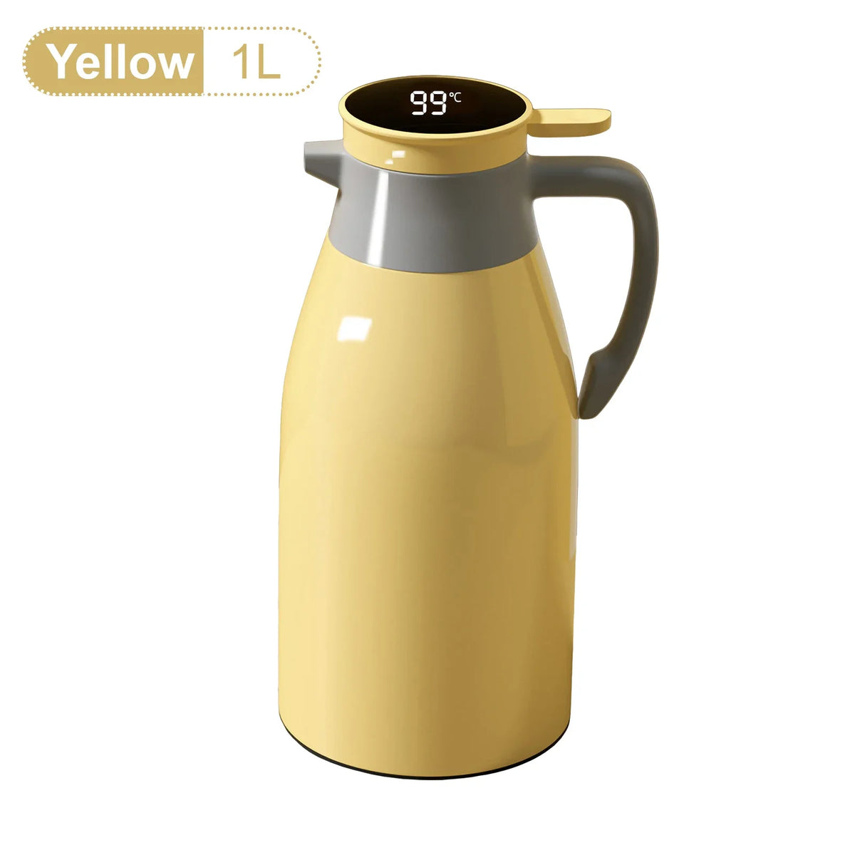 Thermal Carafe with Temperature Display – Yellow