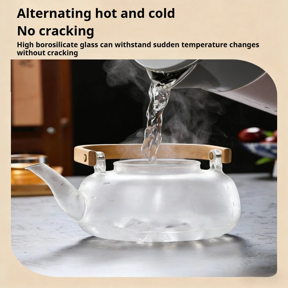 Glass Teapot with Infuser – Borosilicate Loose Leaf Tea Pot