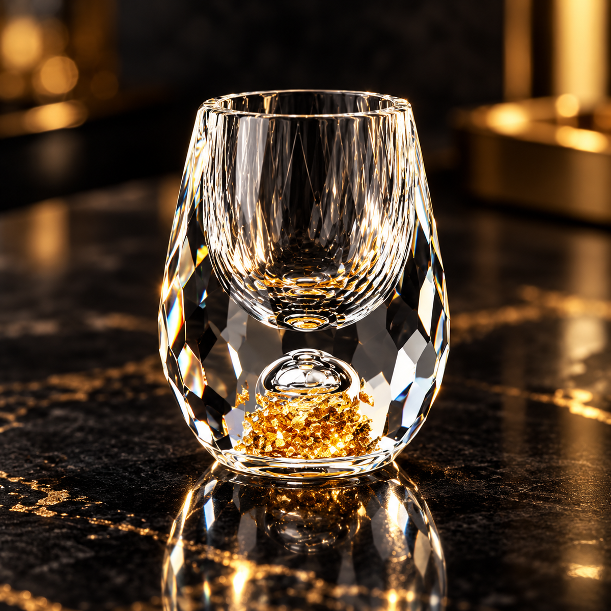 Crystal Shot Glass Set – Diamond Cut Party Barware