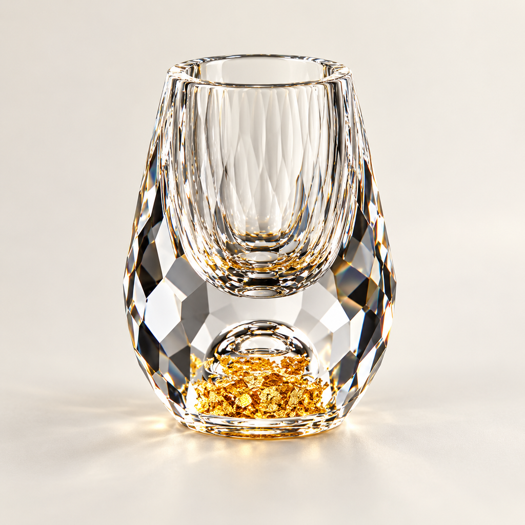 Crystal Shot Glass Set – Diamond Cut Party Barware