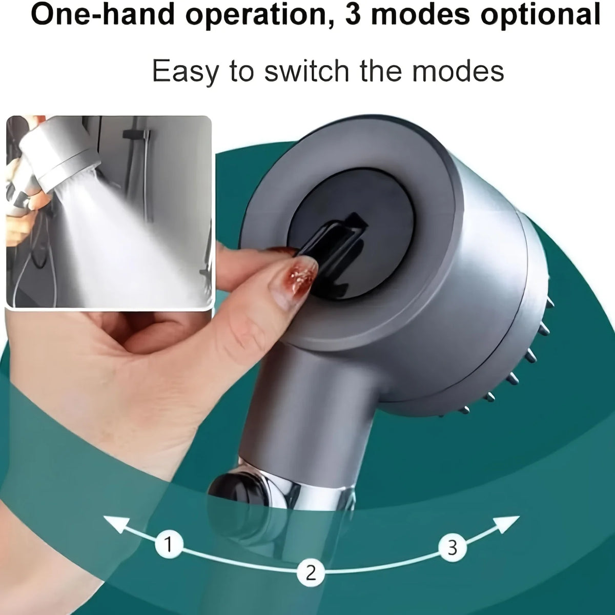 Filtered Handheld Shower Head – detail view 4