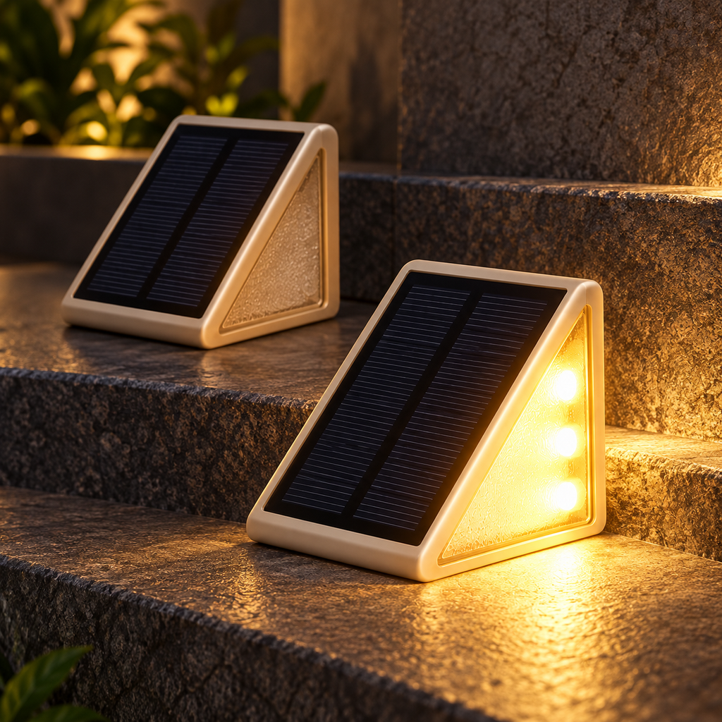 Solar LED Step Lights – Outdoor Stair & Deck Lighting